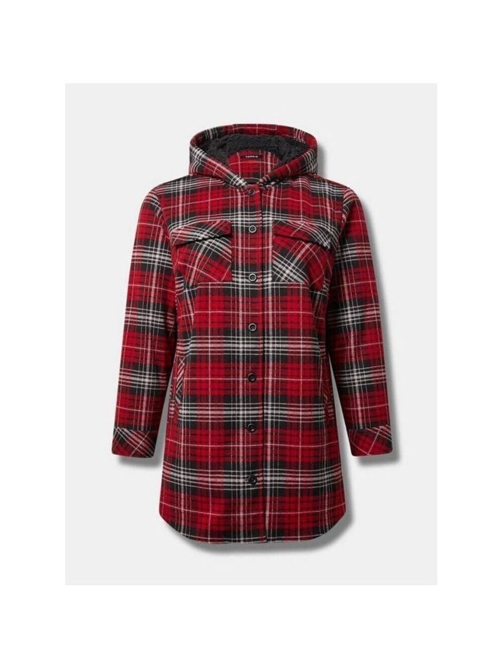 Torrid Cozy Double Knit Shacket Size 2X